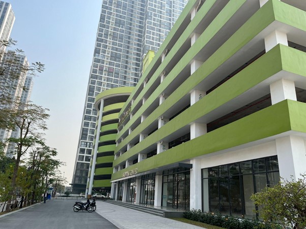Cho thuê shop chân đế các nhà để xe nổi Parking Zone của Vinhomes