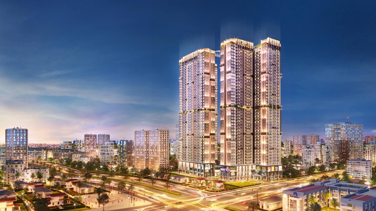 Happy One Central sở hữu chiều cao ấn tượng hơn 146m