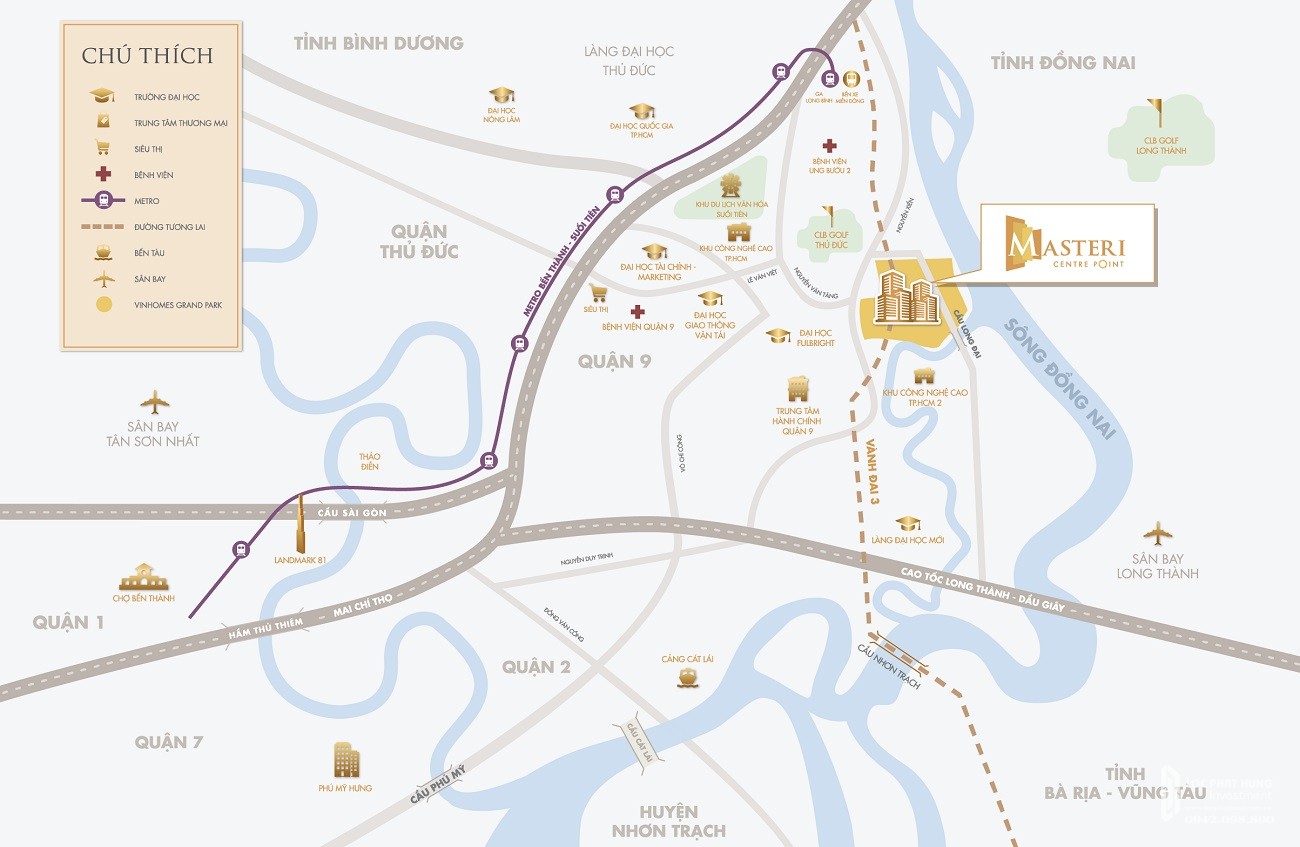 Dự &aacute;n Masteri Centre Point liền kề c&aacute;c c&ocirc;ng tr&igrave;nh trọng điểm khu Đ&ocirc;ng S&agrave;i G&ograve;n, thuận tiện di chuyển đến c&aacute;c tỉnh, th&agrave;nh l&acirc;n cận.