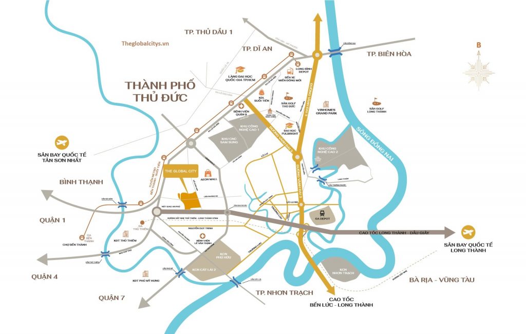 Vị tr&iacute; dự &aacute;n The Global City