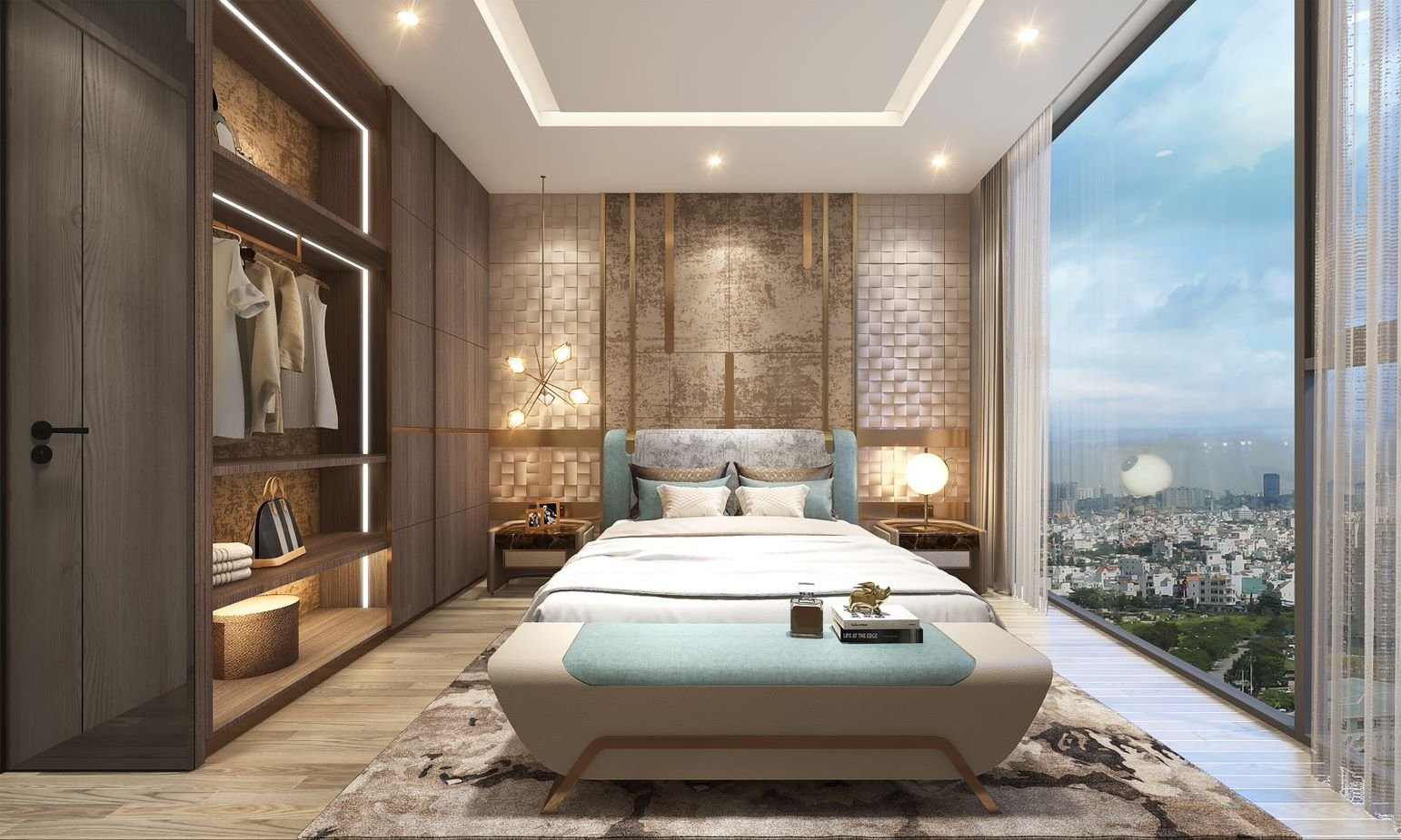 Phòng ngủ căn hộ Thảo Điền Green