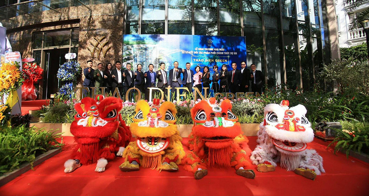 Sự kiện khai trương nh&agrave; mẫu Thảo Điền Green.
