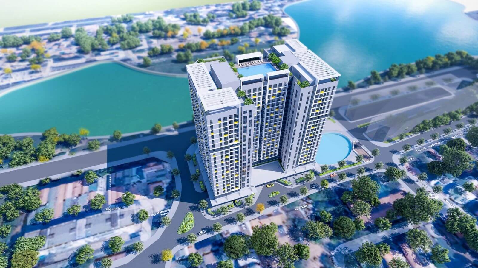 Ph&ocirc;́i cảnh dự án nhà ở xã h&ocirc;̣i Rice City Thượng Thanh, quận Long Bi&ecirc;n, TP. H&agrave; Nội.