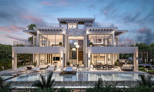  Mẫu biệt thự hiện đại c&oacute; bể bơi