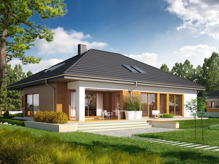Mẫu nhà vườn cấp 4 mái Thái khiến người ngắm khó rời mắt bởi kiến trúc tối giản, sang trọng, gần gũi với thiên nhiên.