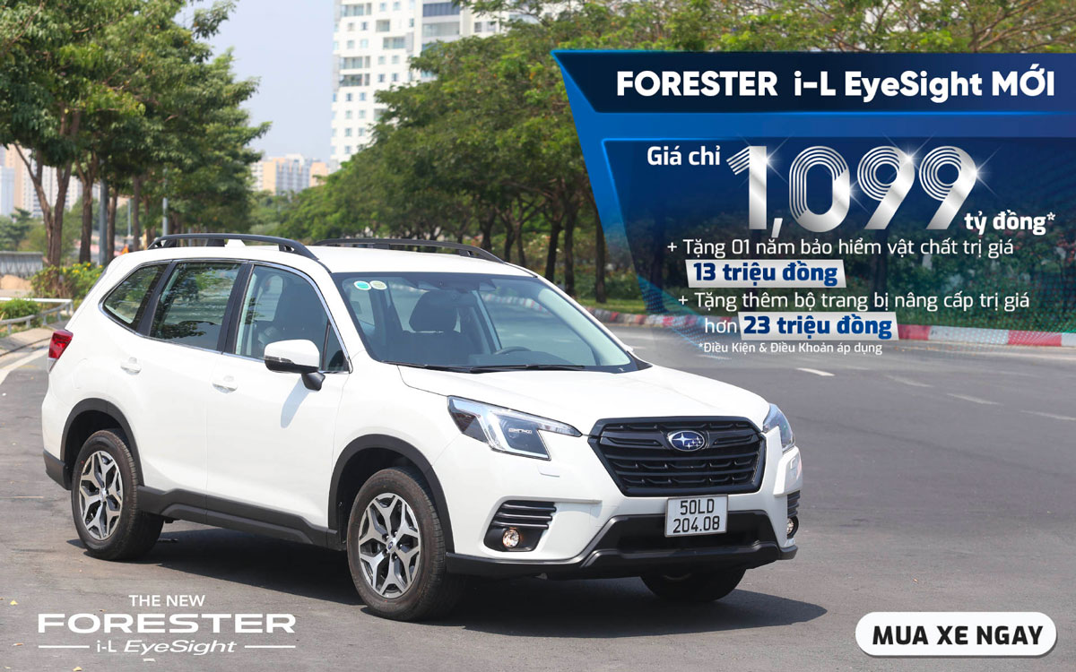 Subaru Forester tiếp tục nhận ưu đãi hấp dẫn trong tháng 4