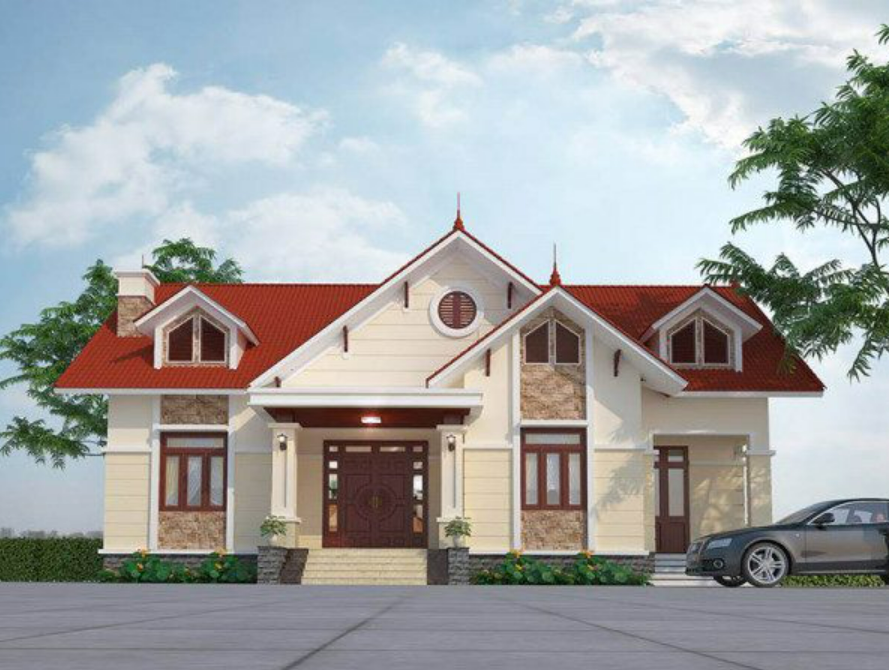 Với g&aacute;c lửng nh&agrave; cấp 4, bạn n&ecirc;n thiết kế cửa sổ để đảm bảo sự th&ocirc;ng tho&aacute;ng.