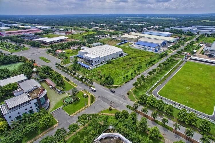 khu đất công nghiệp cho thuê nhìn từ trên cao