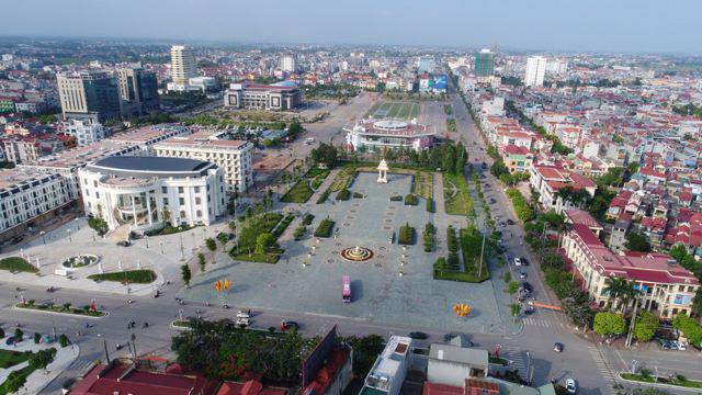 Hình ảnh một góc TP. Bắc Giang, tỉnh Bắc Giang nhìn từ trên cao