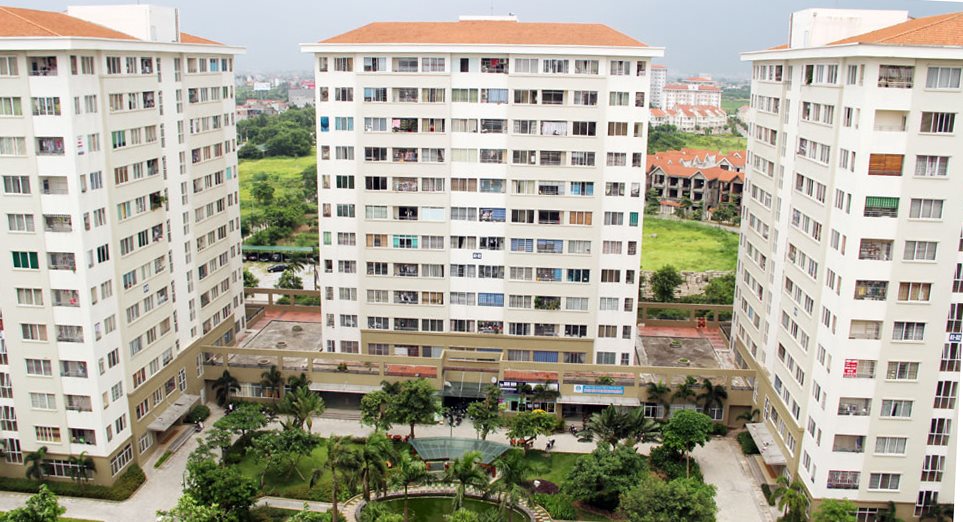 hình ảnh 3 tòa nhà ở xã hội đã hoàn thiện và đi vào sử dụng