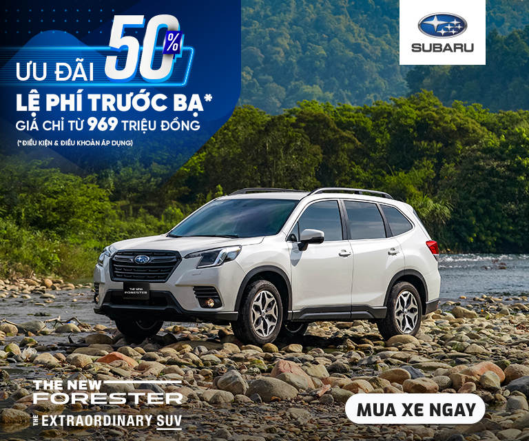 Subaru Forester nhận ưu đãi đặc biệt trong tháng 5.