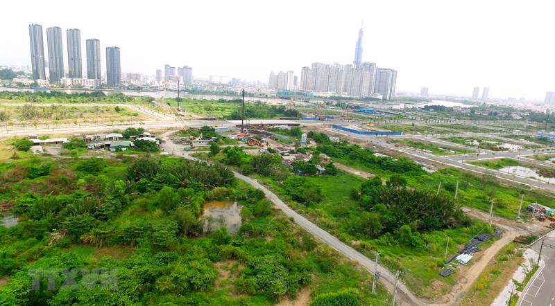 khu đất trống tại TP.HCM nhìn từ trên cao