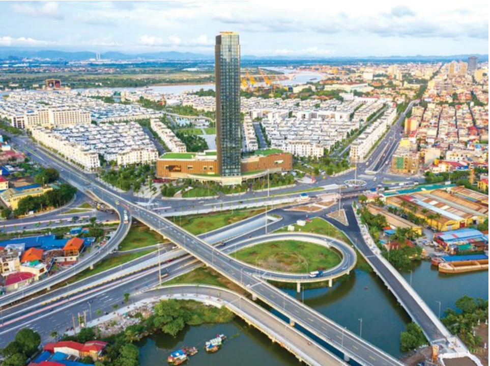 Một góc TP. Hải Phòng nhìn từ trên cao