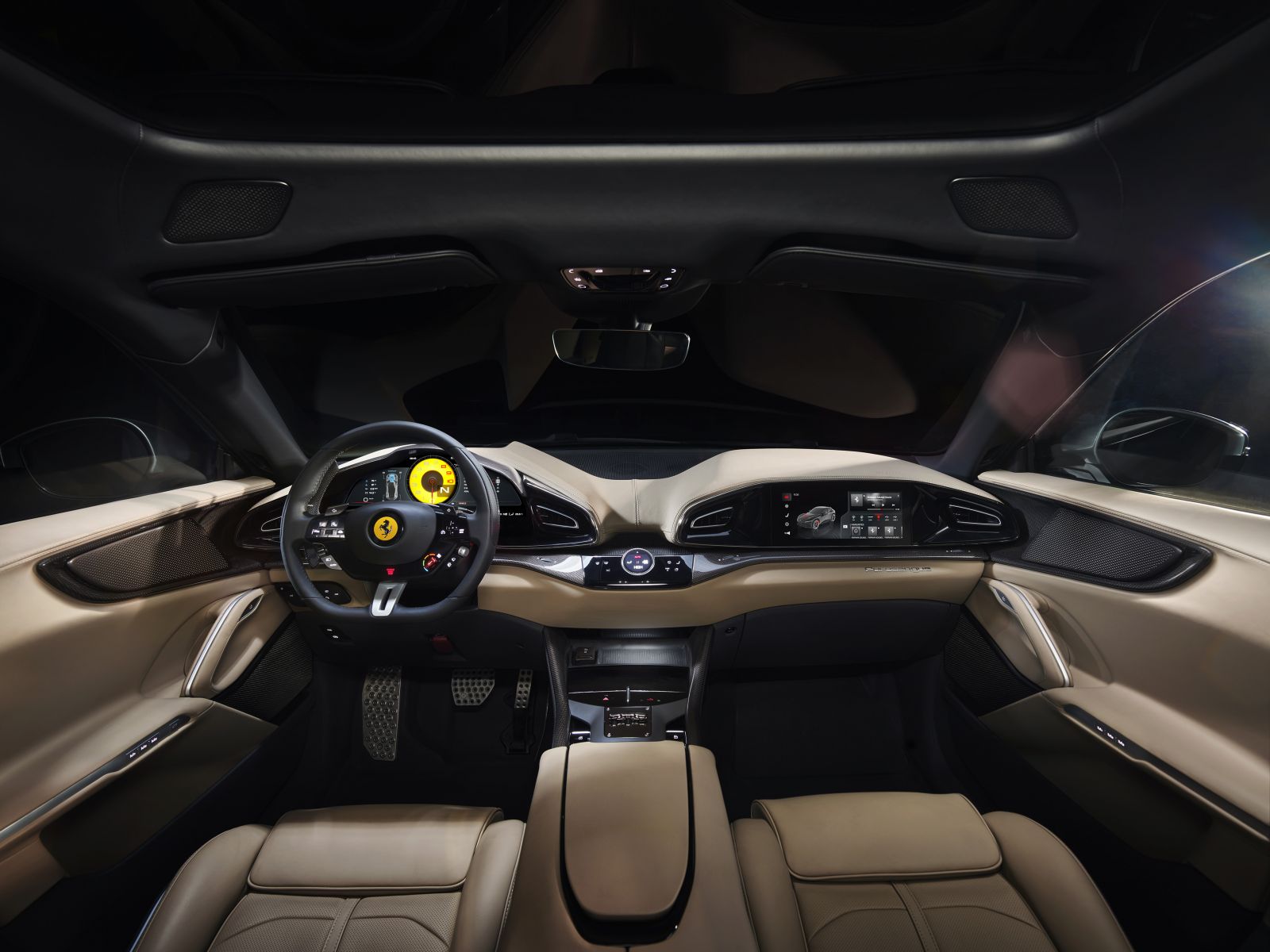 Nội thất xe Ferrari Purosangue.