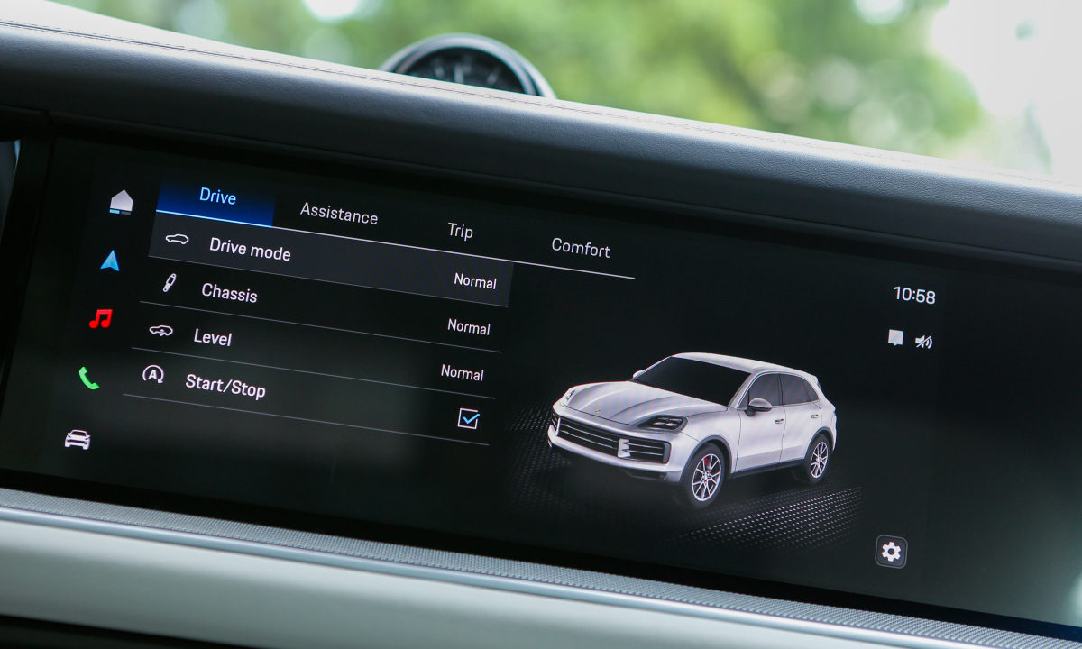 Màn hình giải trí trung tâm 12,3 inch, kết nối Apple CarPlay/Android Auto.