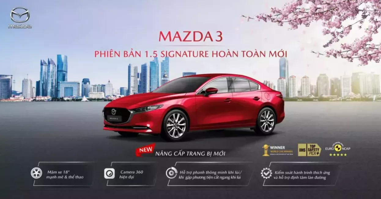 Thông số kỹ thuật xe Mazda 3 1.5L Signature: Trang bị an toàn.