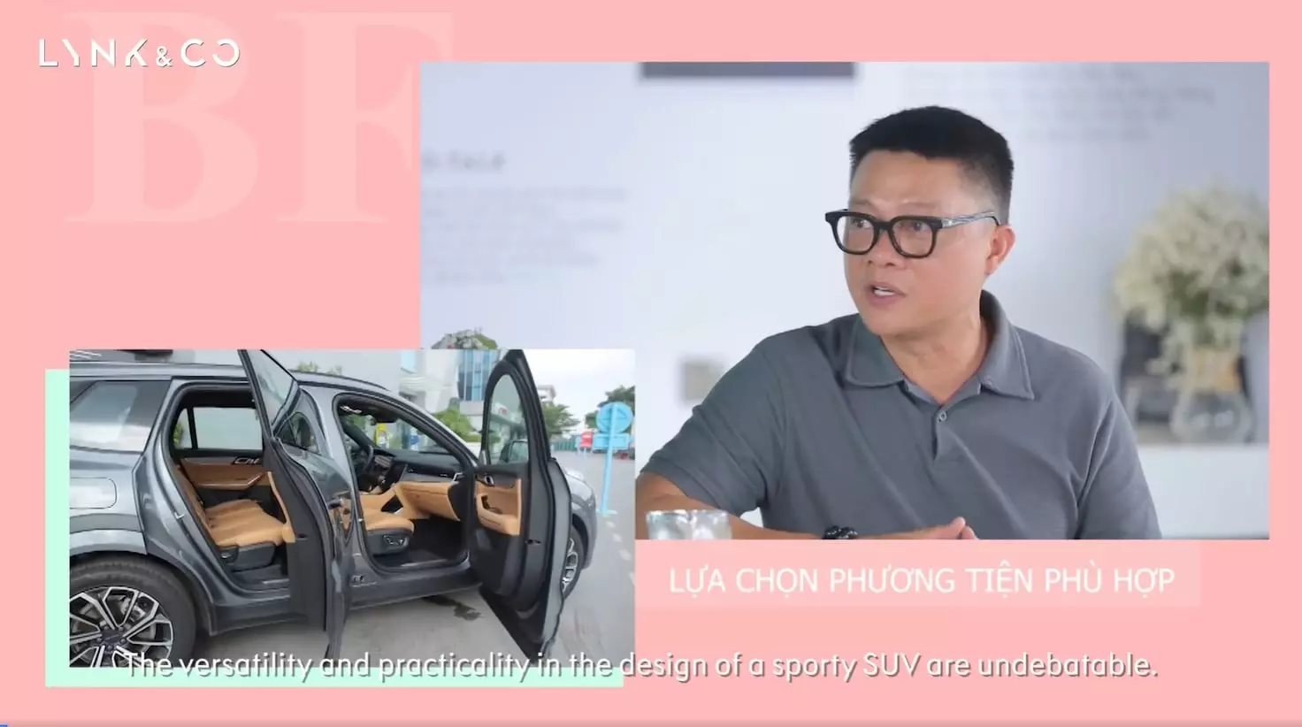 Biên tập viên Quang Minh của nhà đài VTV chia sẻ về lý do lựa chọn chiếc SUV mang thương hiệu Lynk & Co .