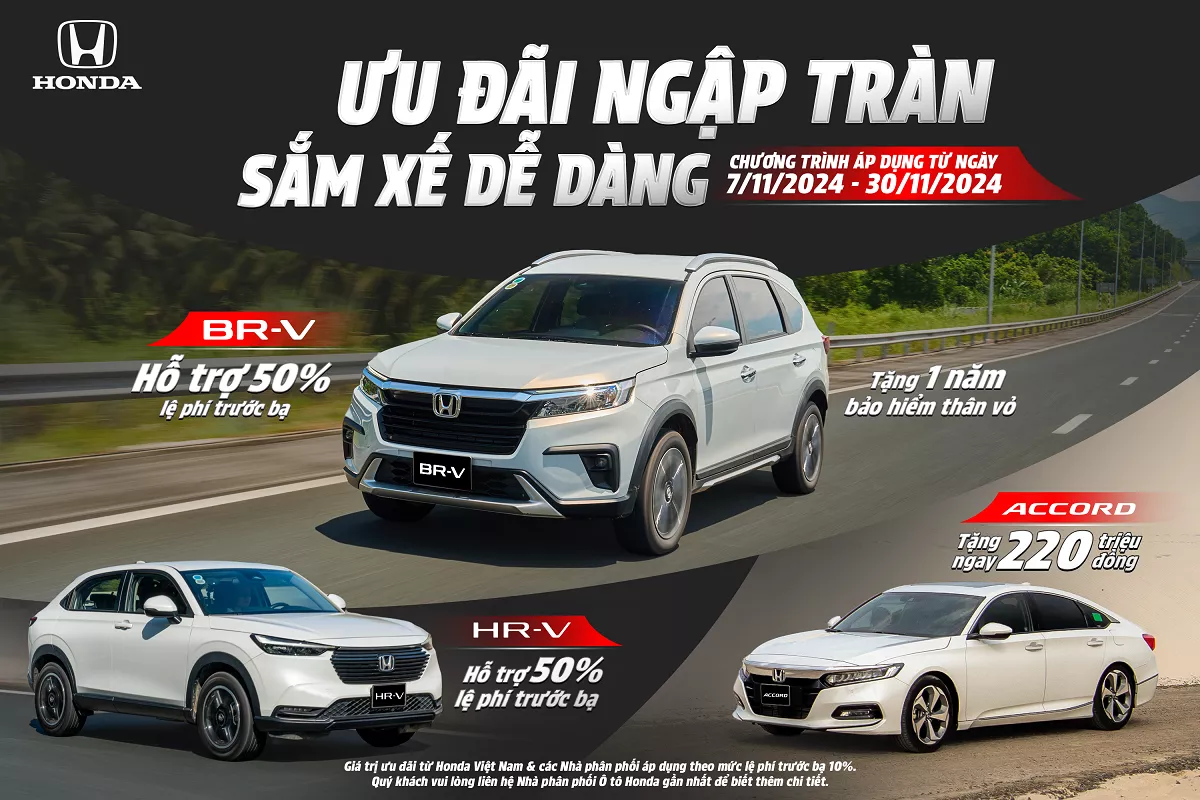 Honda tiếp tục giảm giá sâu cho bộ ba ô tô nhập khẩu, nhiều nhất .