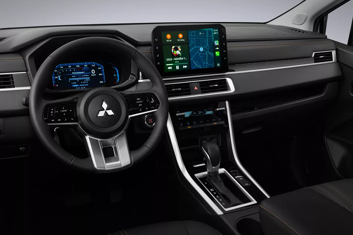 Đồng hồ kỹ thuật số 8 inch mới v&agrave; m&agrave;n h&igrave;nh giải tr&iacute; 10 inch, kết nối Apple CarPlay/Android Auto kh&ocirc;ng d&acirc;y.