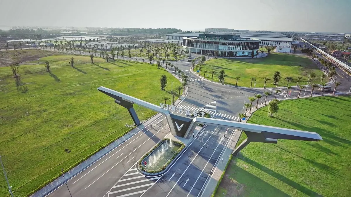 Tổ hợp nh&agrave; m&aacute;y&nbsp;VinFast tại Hải Ph&ograve;ng.