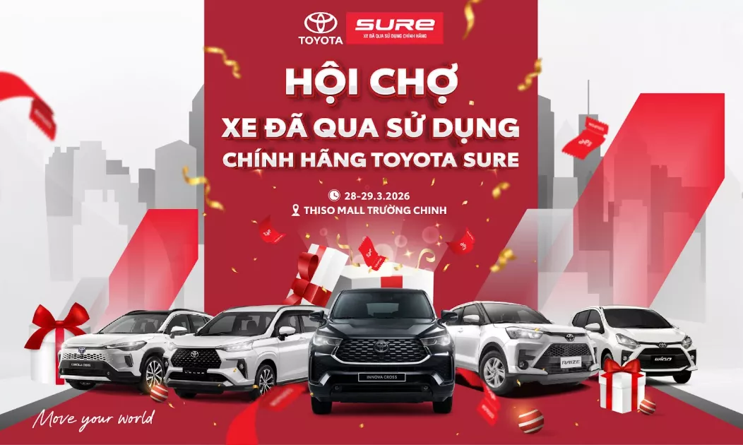 Hội chợ Toyota Sure 2026: Chuẩn mực mới cho thị trường xe cũ ch&iacute;nh h&atilde;ng - Ảnh 1.