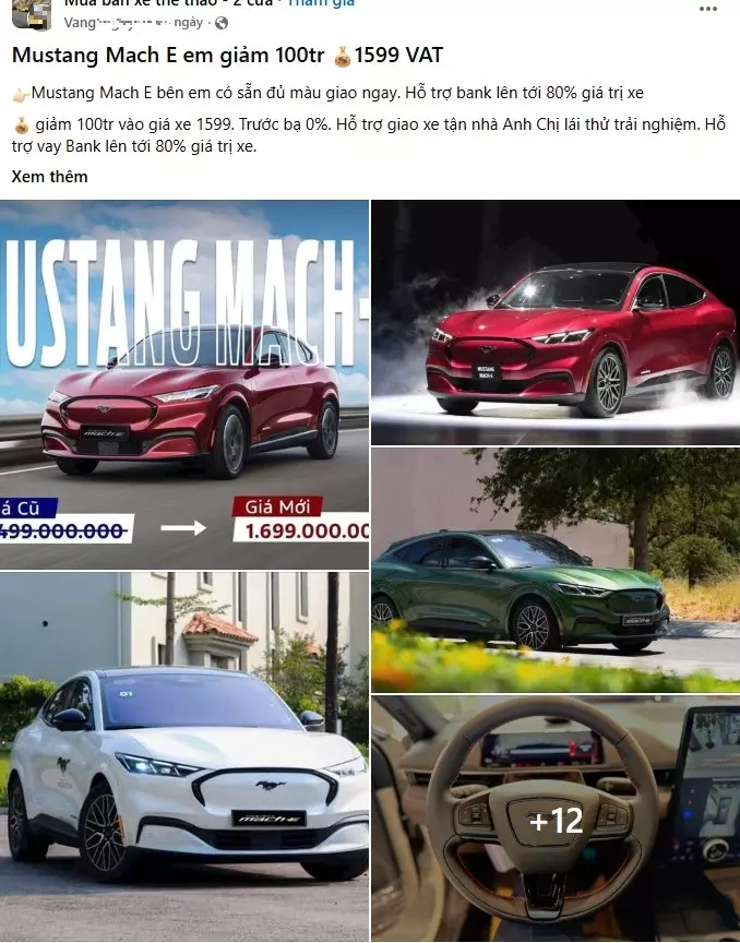Ford Mustang Mach-E giảm sốc 1 tỷ, về mốc 1,599 tỷ đồng tại đại lý - Ảnh 1.