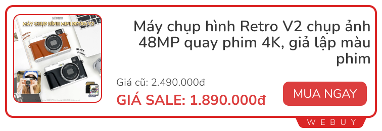 Loạt đồ hay đang sale: Tai nghe trong suốt, máy chiếu mini, máy ảnh vintage... mua làm quà 20/10 cũng hết nấc- Ảnh 5. Loạt đồ hay đang sale: Tai nghe trong suốt, máy chiếu mini, máy ảnh vintage... mua làm quà 20/10 cũng hết nấc- Ảnh 5.