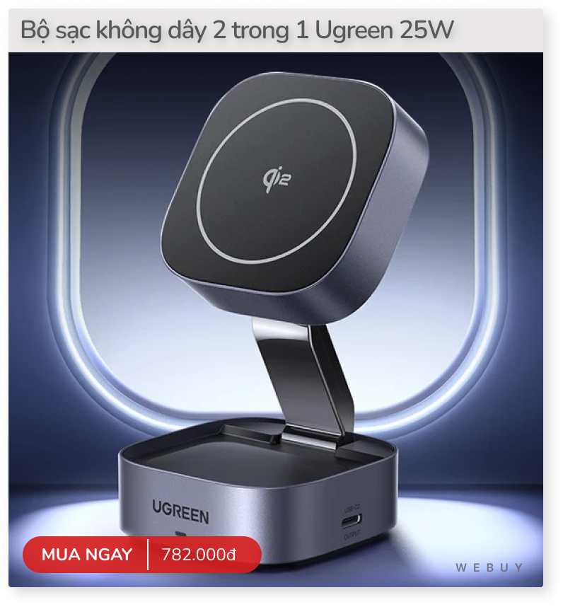 Dock sạc 3 trong 1 gấp gọn giá chỉ 900.000đ siêu hợp với ai có đủ combo iPhone - AirPods - Apple Watch- Ảnh 10.
