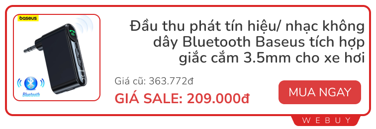 Check ngay 10 deal phụ kiện ô tô giảm tới 50%: Máy hút bụi, đế sạc cho đến búa thoát hiểm đa năng...- Ảnh 4.