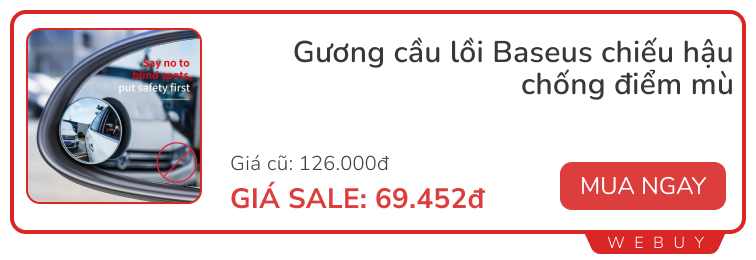 Check ngay 10 deal phụ kiện ô tô giảm tới 50%: Máy hút bụi, đế sạc cho đến búa thoát hiểm đa năng...- Ảnh 6.