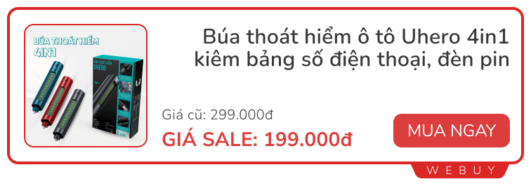 Check ngay 10 deal phụ kiện ô tô giảm tới 50%: Máy hút bụi, đế sạc cho đến búa thoát hiểm đa năng...- Ảnh 7.