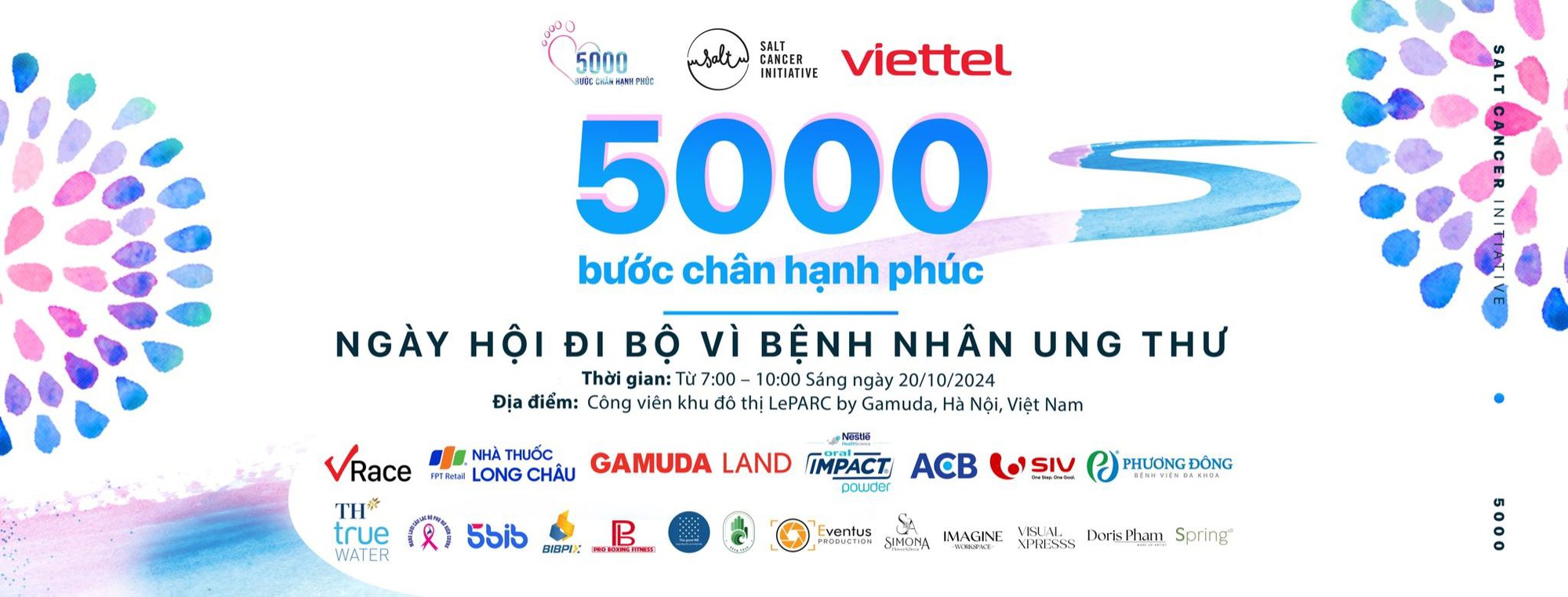 “5000 Bước chân hạnh phúc - Ngày hội đi bộ vì bệnh nhân ung thư Việt Nam 2024”- Ảnh 1.