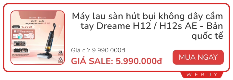 Săn sale cuối tháng: Combo chuột bàn phím 149.000đ, máy hút bụi 499.000đ, giày thể thao 319.000đ...- Ảnh 6.