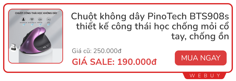 Săn sale cuối tháng: Combo chuột bàn phím 149.000đ, máy hút bụi 499.000đ, giày thể thao 319.000đ...- Ảnh 3.