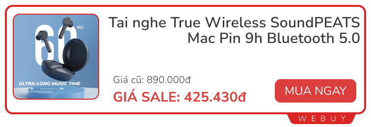 6 Deal tai nghe và loa chính hãng giảm sâu: SoundPeats, Edifier, Hoco, Baseus...- Ảnh 2.