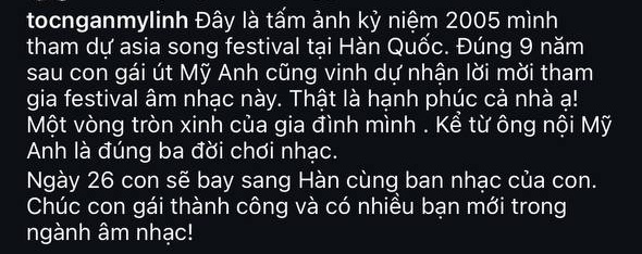 Diva Mỹ Linh đăng ảnh quá khứ, tự hào khoe Mỹ Anh làm được 1 điều giống mẹ sau 19 năm- Ảnh 3.