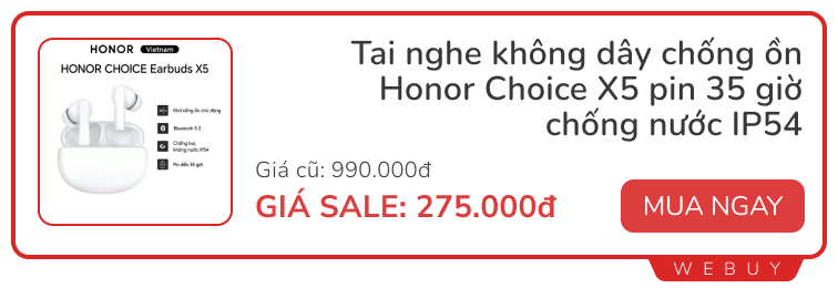 11 deal ngày đôi 11/11: Smartwatch Redmi từ 607.000đ, tai nghe chống ồn Honor -75%, cáp sạc 100W chỉ 134.000đ...- Ảnh 7.