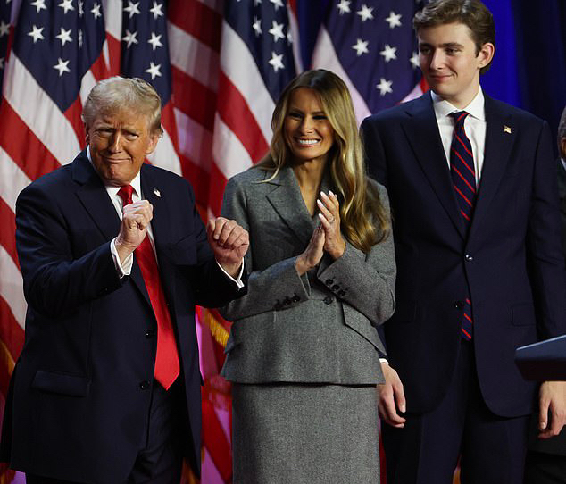 Phản ứng bất ngờ của Barron Trump khi bạn bè hỏi bỏ phiếu cho ai - câu trả lời tiết lộ tham vọng lớn của ‘Thái tử Nhà Trắng’- Ảnh 2. Phản ứng bất ngờ của Barron Trump khi bạn bè hỏi bỏ phiếu cho ai - câu trả lời tiết lộ tham vọng lớn của ‘Thái tử Nhà Trắng’- Ảnh 2.