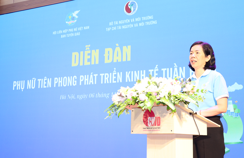 Tạp chí Tài nguyên và Môi trường tổ chức Diễn đàn “Phụ nữ tiên phong phát triển kinh tế tuần hoàn”- Ảnh 2.