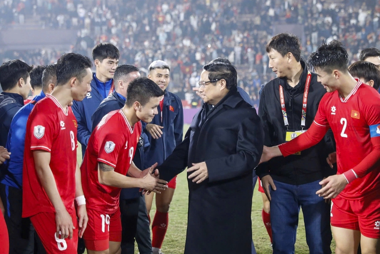 Thủ tướng Phạm Minh Chính chúc mừng đội tuyển Việt Nam vào chung kết AFF Cup 2024- Ảnh 1.