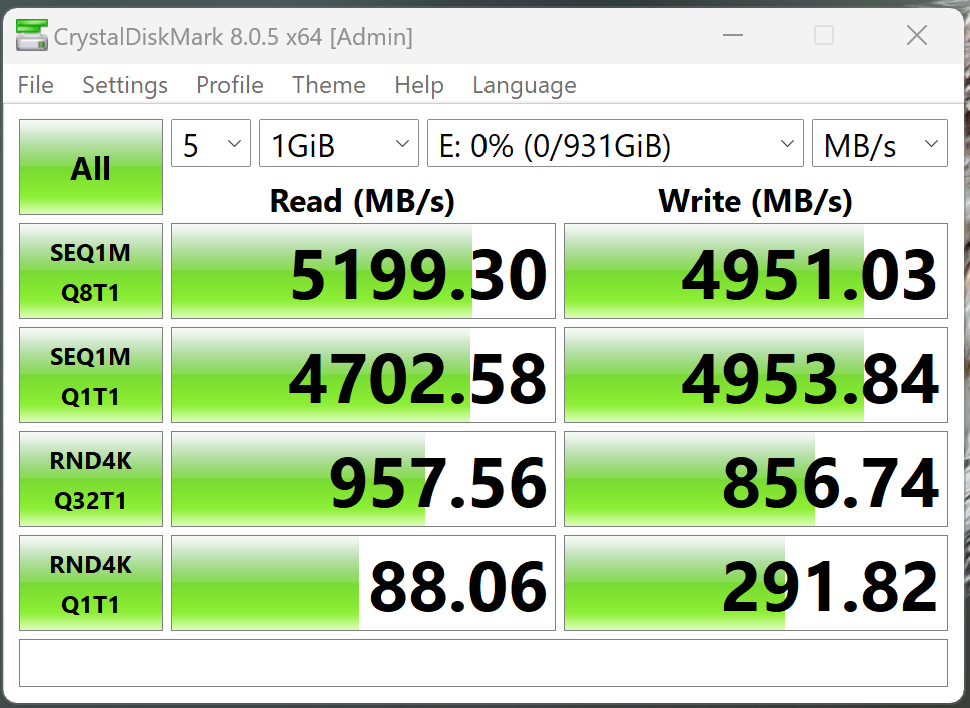 Đánh giá WD Blue SN5000 1TB: Bình mới rượu cũ nhưng vẫn đáng tiền- Ảnh 6. A screenshot of a computer Description automatically generated
