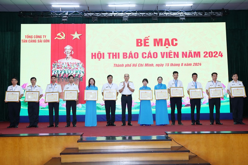 Tổng công ty Tân cảng Sài Gòn tổ chức hội thi báo cáo viên năm 2024- Ảnh 5.