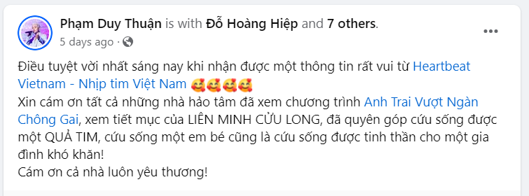 Màn trình diễn xúc động nhất tại Anh Trai Vượt Ngàn Chông Gai đã trao cơ hội “cứu sống” 5 trái tim của bệnh nhân nghèo- Ảnh 8.