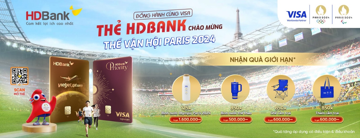 Thẻ tín dụng HDBank chào đón Thế vận hội Paris 2024 với loạt ưu đãi hấp dẫn- Ảnh 1.