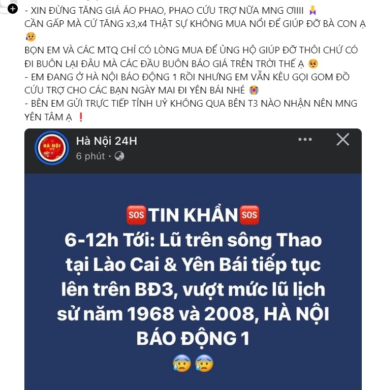 TikToker, người nổi tiếng "than trời" vì áo phao cứu hộ tăng giá mạnh giữa trận lũ lịch sử ở miền Bắc: Điều gì đang xảy ra?- Ảnh 9.