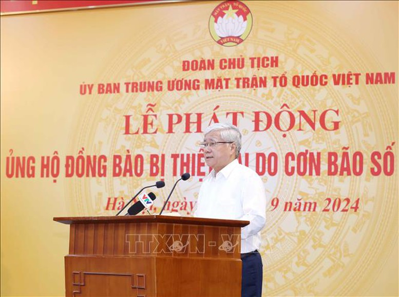 Tổng Bí thư, Chủ tịch nước dự Lễ phát động ủng hộ đồng bào bị thiệt hại do bão số 3- Ảnh 3.