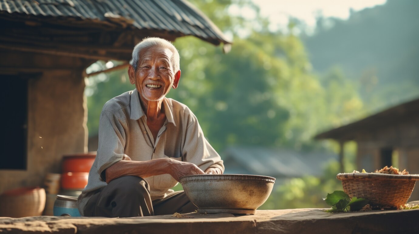 Thấy ông lão bán trái cây ở lề đường nên tôi cho tiền, ngờ đâu ông không lấy còn chỉ vào tòa nhà phía sau và nói: "Của con trai tôi đấy!"- Ảnh 1.