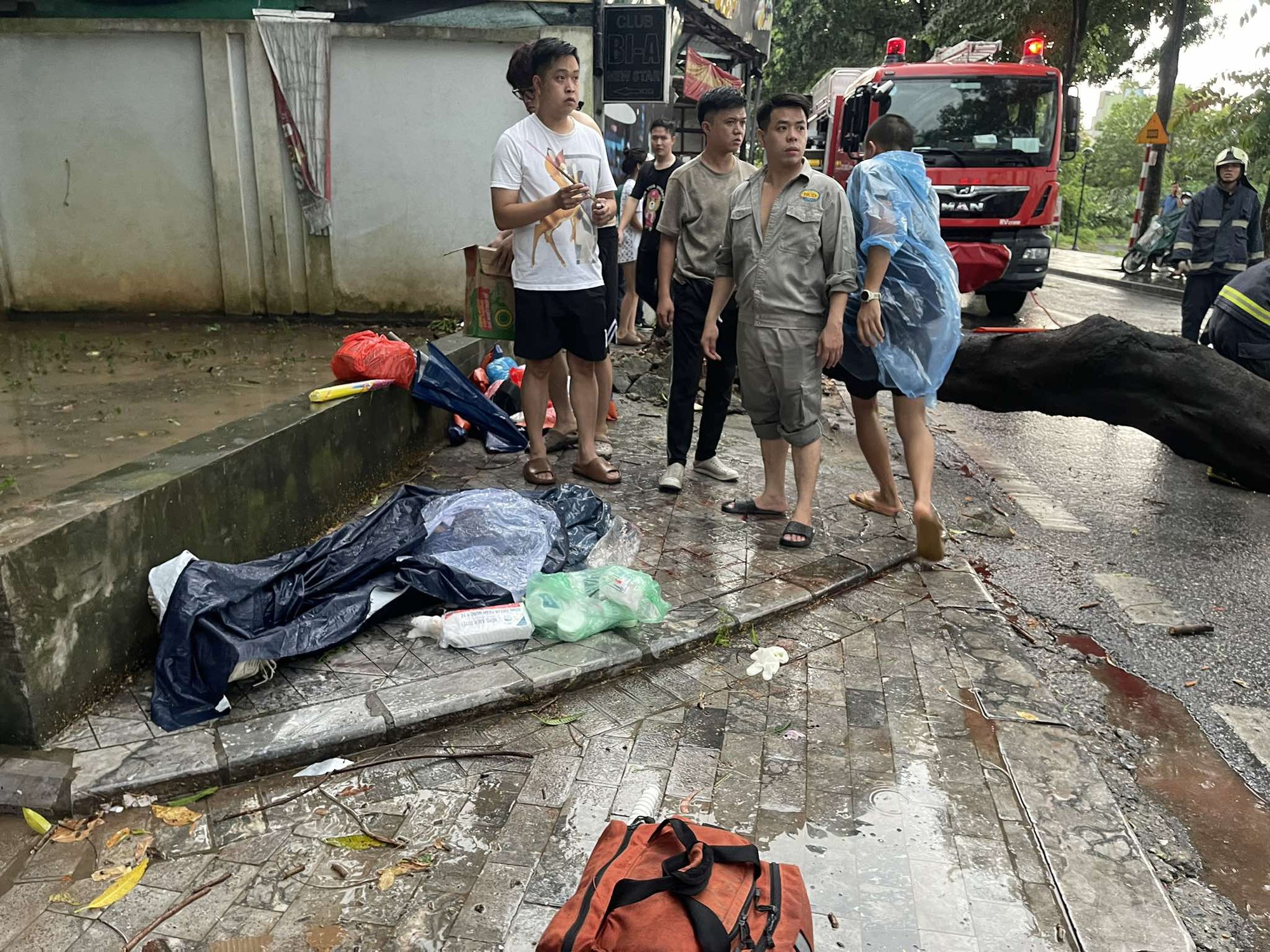 Bão Yagi chưa đổ bộ, hàng loạt cây xanh trên đường phố Hà Nội đã bật gốc ngổn ngang- Ảnh 12.