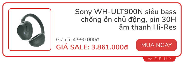 Tầm 4 triệu trở xuống, đây là 9 tai nghe chống ồn sang - xịn đáng mua chơi Tết từ Sony, Huawei, Xiaomi...- Ảnh 9.