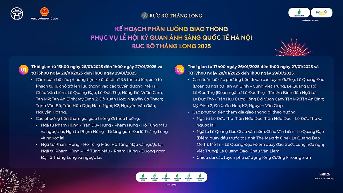 Điều chỉnh tổ chức giao thông phục vụ Chương trình nghệ thuật Rực rỡ Thăng Long- Ảnh 1.